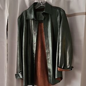 Women's Green Leather Jacket